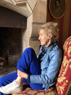 L'écrivain Sylvie Bourgeois Harel au château de La Mole